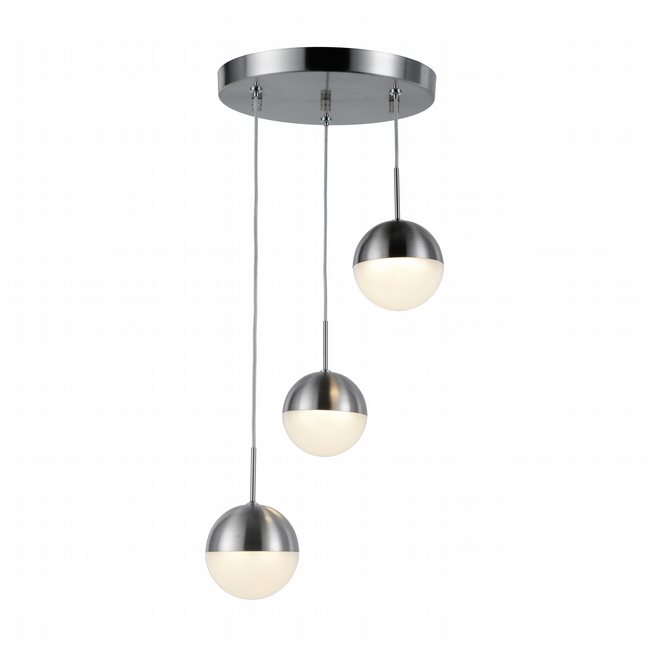 w33812mn10 Phantasm 3 Light Matte Nickel Finish LED Ceiling Light