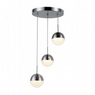 w33812mn10 Phantasm 3 Light Matte Nickel Finish LED Ceiling Light