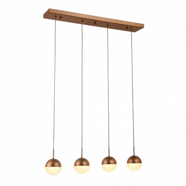 w33813mg28 Phantasm 4 Light Matte Gold Finish LED Ceiling Light