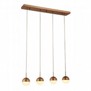 w33813mg28 Phantasm 4 Light Matte Gold Finish LED Ceiling Light