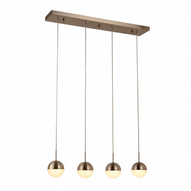 w33813mn28 Phantasm 4 Light Matte Nickel Finish LED Ceiling Light