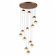 w33816mg22 Phantasm 13 Light Matte Gold Finish LED Ceiling Light