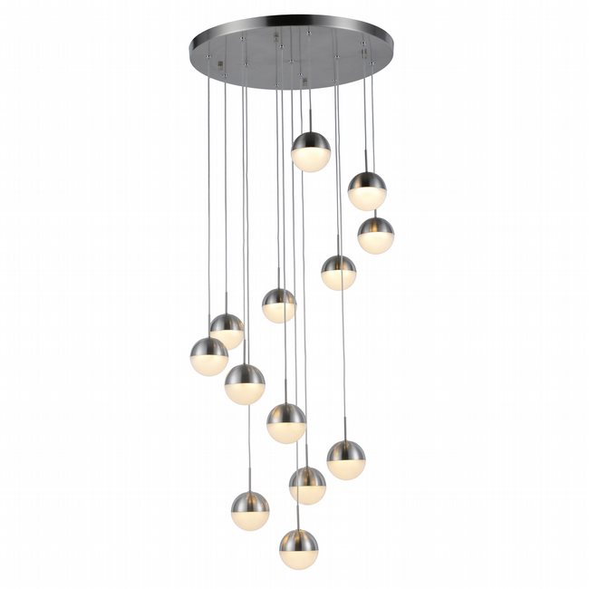 w33816mn22 Phantasm 13 Light Matte Nickel Finish LED Ceiling Light