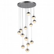 w33816mn22 Phantasm 13 Light Matte Nickel Finish LED Ceiling Light