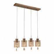 w33818mn28 Papillon 4 Light Matte Nickel Finish LED Ceiling Light