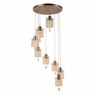 w33820mn23 Papillon 8 Light Matte Nickel Finish LED Ceiling Light