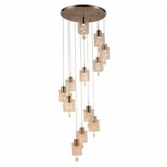 w33821mn27 Papillon 12 Light Matte Nickel Finish LED Ceiling Light