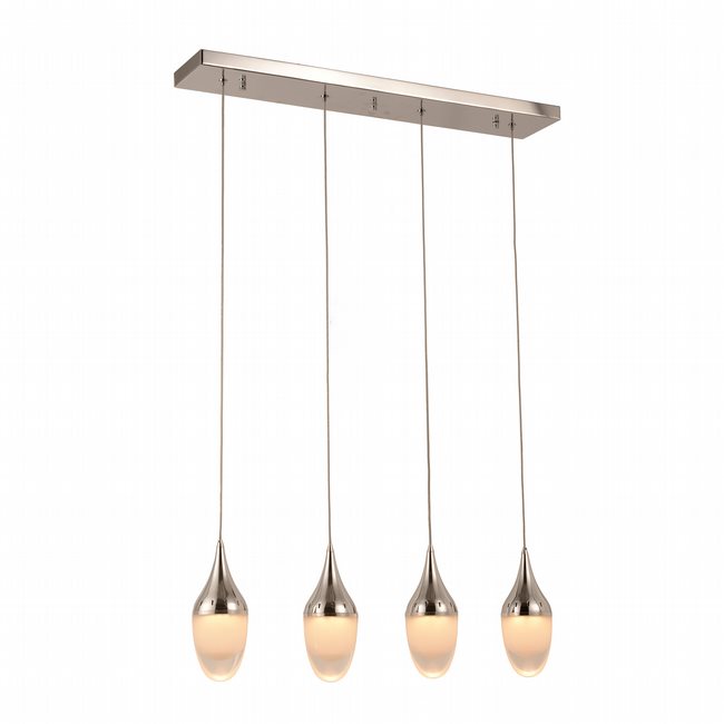 w33836c28 Droplet 4 Light Chrome Finish LED Ceiling Light