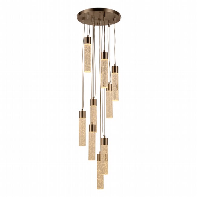 w33845mn16 Sprite 9 Light Matte Nickel Finish LED Ceiling Light