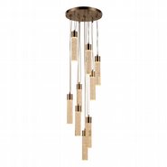 w33845mn16 Sprite 9 Light Matte Nickel Finish LED Ceiling Light