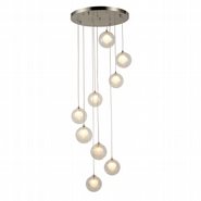 w33852mn18 Moulin 9 Light Brushed Nickel Finish G9 Ceiling Light