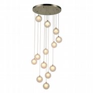 w33853mn22 Moulin 13 Light Brushed Nickel Finish G9 Ceiling Light