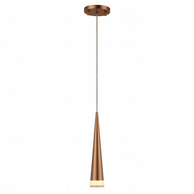 w33856mg4 Pinnacle 1 Light Matte Gold Finish LED Ceiling Light
