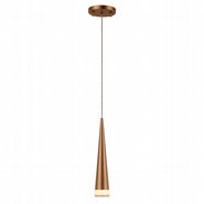 w33856mg4 Pinnacle 1 Light Matte Gold Finish LED Ceiling Light