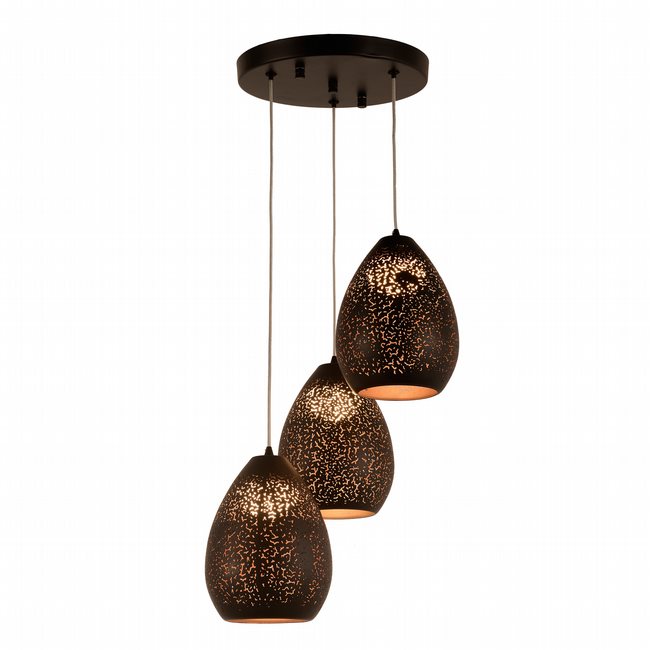 w33860mb10 Java 3 Light Matte Black Finish LED Ceiling Light - Discontinued