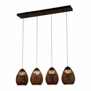 w33861mb28 Java 4 Light Matte Black Finish LED Ceiling Light - Discontinued