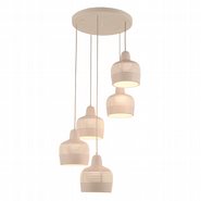 w33864mw16 Julia 5 Light Matte White Finish LED Ceiling Light - Discontinued - Discontinued