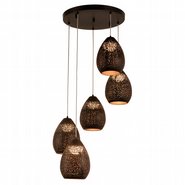 w33866mb14 Java 5 Light Matte Black Finish LED Ceiling Light - Discontinued