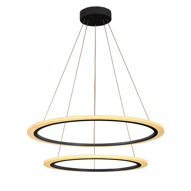 W33867GB32 Cyclone 63-Watt Graphite Black Finish Integrated LED Pendant Light 3000K 32 in. D x 96 in. H Large