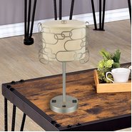 w53440mn12 Montauk 1 Light Matte Nickel Finish Table Lamp - Discontinued