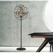 w63190ab24-gt Armillary 6 Light Antique Bronze Floor Lamp