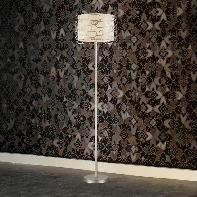 w63440mn16 Montauk 1 Light Matte Nickel Finish Floor Lamp