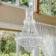 W83047C30 Empire 17 light Chrome Finish with Clear Crystal Chandelier