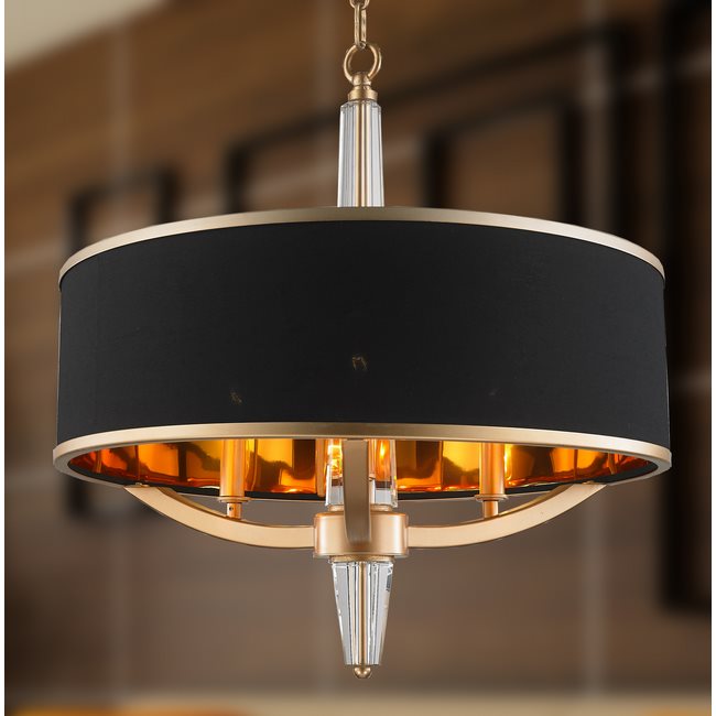 w83139mg21 Gatsby 3 Light Matte Gold Finish Pendant
