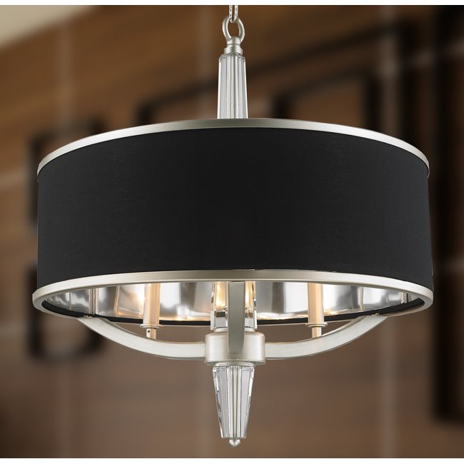 w83139mn21 Gatsby 3 Light Matte Nickel Finish Pendant