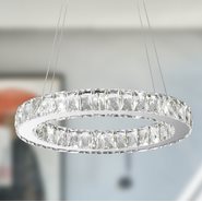 W83147KC18 Galaxy LED Chandelier, 10 Light, Chrome Finish, Clear Crystal
