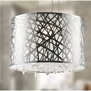 W83180C17 Julie Chandelier, Clear Crystal , Chrome Finish , 4 Light
