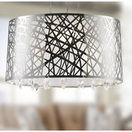 W83181C21 Julie Chandelier, Clear Crystal , Chrome Finish , 4 Light