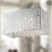 W83185C21 Julie Chandelier, Clear Crystal , Chrome Finish , 4 Light