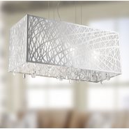 W83186C29 Julie Chandelier, Clear Crystal , Chrome Finish , 6 Light