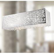 W83188C41 Julie Chandelier, Clear Crystal , Chrome Finish , 8 Light