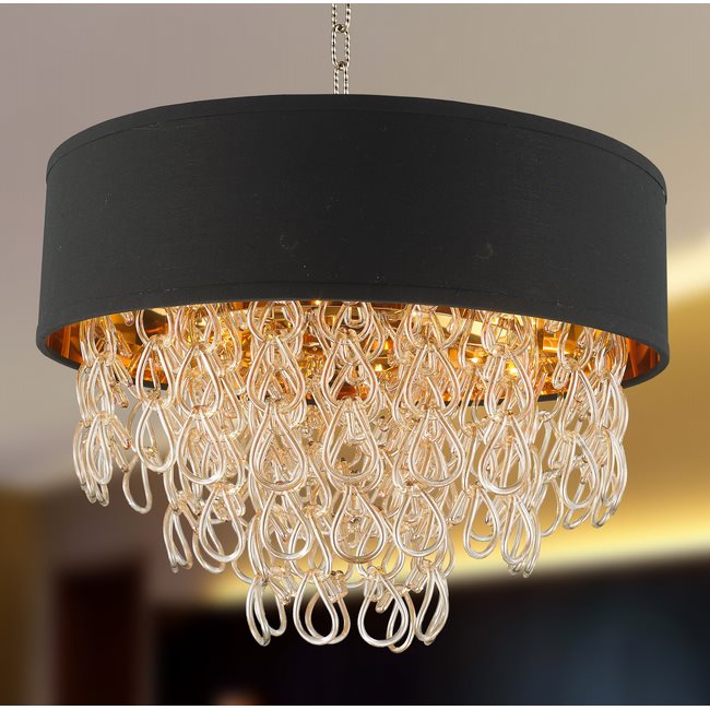 w83270cg20 Halo 6 Light Champagne Finish Pendant