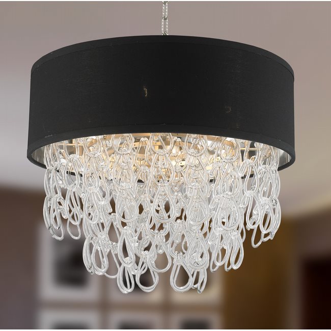 w83270mn20 Halo 6 Light Matte Nickel Finish Pendant