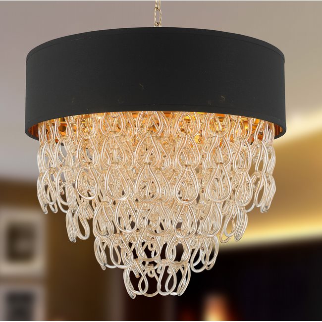 w83271mg24 Halo 9 Light Matte Gold Finish Pendant