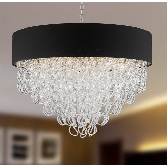 w83272mn28 Halo 12 Light Matte Nickel Finish Pendant