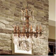 W83336FG20-GT Versailles 12 light French Gold Finish with Clear Crystal Chandelier