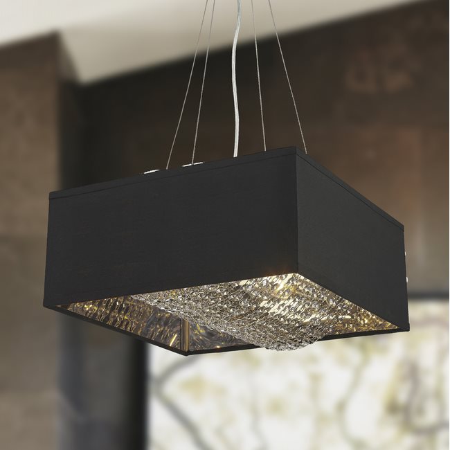 W83400MS16 Ritz 5 Light Silver Pendant