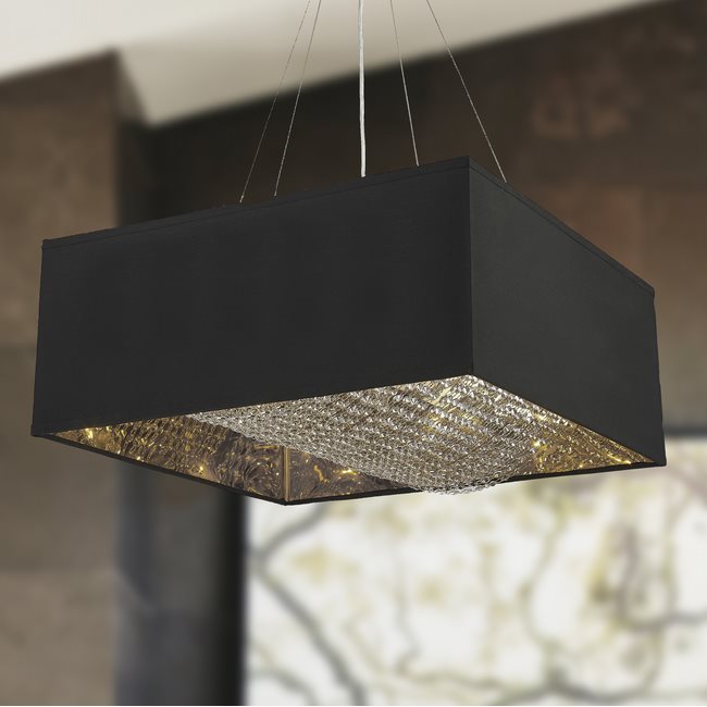 W83401MS24 Ritz 8 Light Silver Pendant