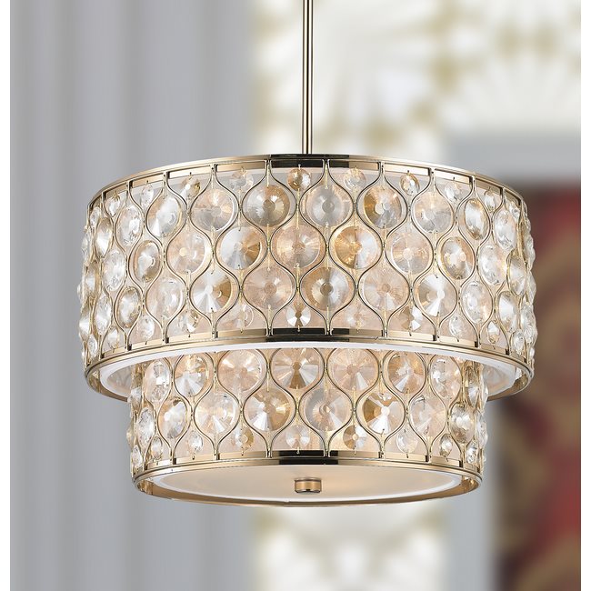 w83410cg20 Paris 9 Light Champagne Finish Pendant