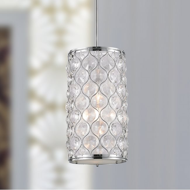 w83412c8 Paris 1 Light Chrome Finish Pendant