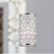 w83412c8 Paris 1 Light Chrome Finish Pendant