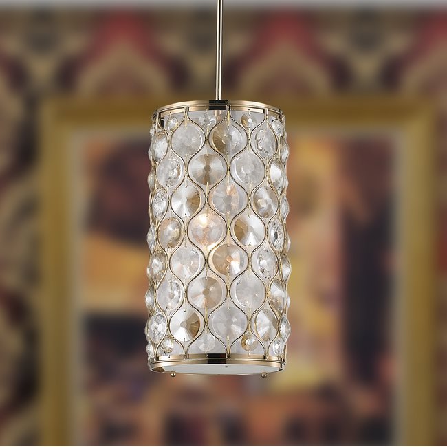 w83412cg8 Paris 1 Light Champagne Finish Pendant