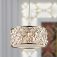 w83413cg16 Paris 4 Light Champagne Finish Pendant