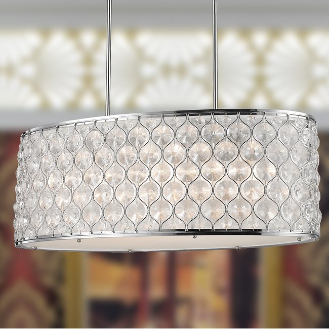 w83415c32 Paris 12 Light Chrome Finish Pendant