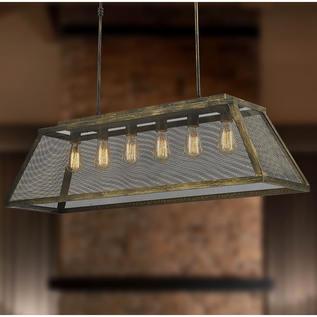 w83426ab42 Nautilus 6 Light Antique Bronze Pendant