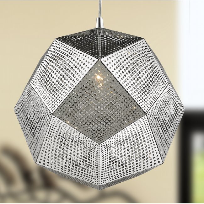 w83428c12 Geometrics1 Light Chrome Pendant